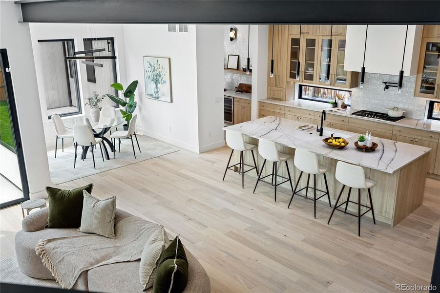 Furnished interior view inside a new home in , Denver (Image 15).