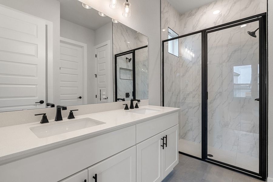 Furnished interior view inside a new home in Heritage, Dripping Springs (Image 18).