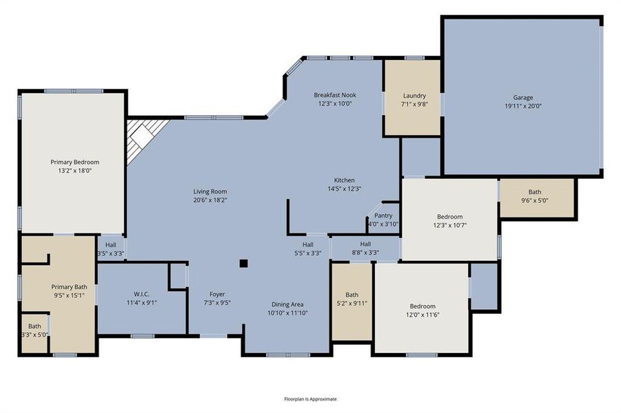 2D floor plan layout of this home in , Weatherford, TX (Image 4).