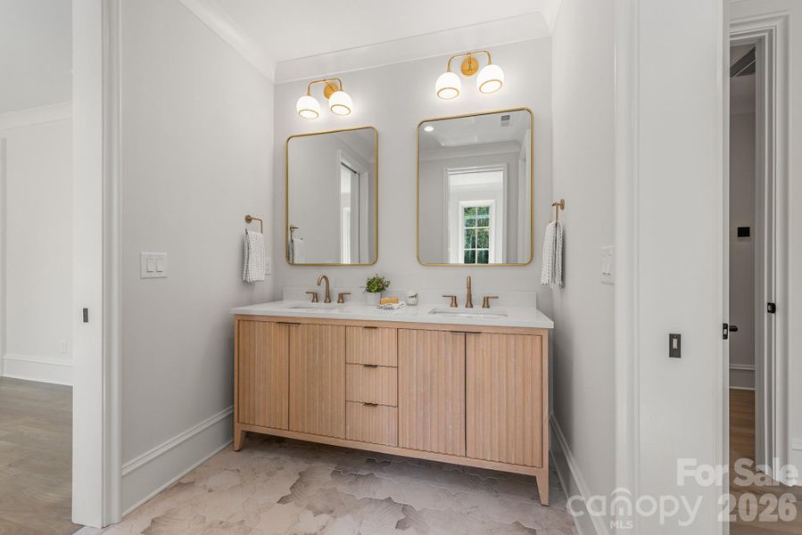 Furnished interior view inside a new home in , Charlotte (Image 18).