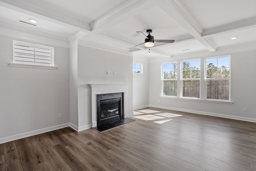 Spacious, unfurnished interior of a new home in Sweetbrier, Durham (Image 22).