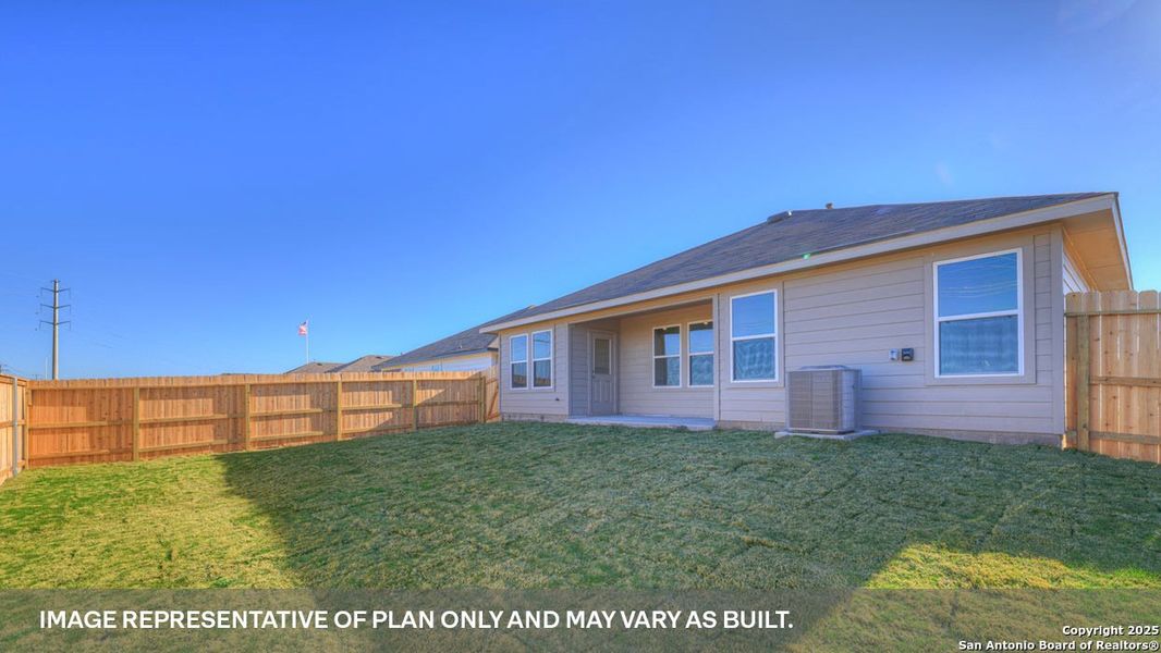 Front exterior of a new home in Navarro Fields, Seguin, TX, highlighting curb appeal (Image 2).