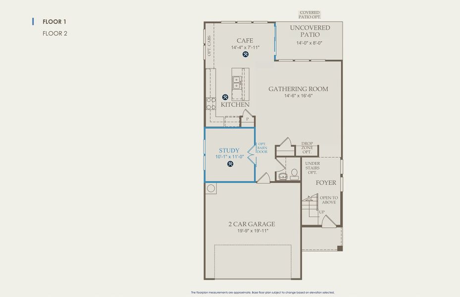 Sienna Floor Plan, Quick Move-In Home, Floor 1