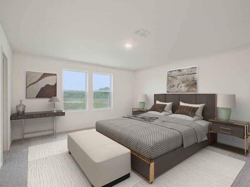 Representative furnished interior of a home built from the Apollo by Starlight Homes in The Point, Rolesville (Image 12).