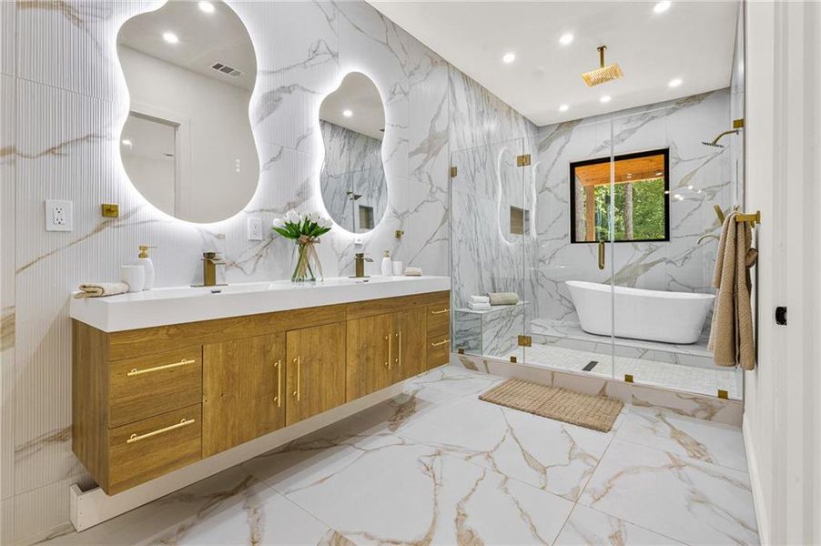 Furnished interior view inside a new home in , Atlanta (Image 8).