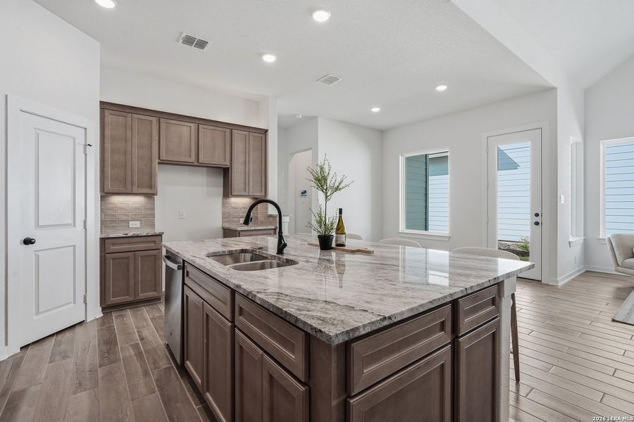 Furnished interior view inside a new home in The Crossvine, Schertz (Image 18).