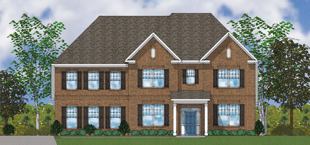 Representative exterior photo of a completed home built from the Patterson II - Elite Collection by Mungo Homes in Suter Estates, Easley, SC (Image 36).