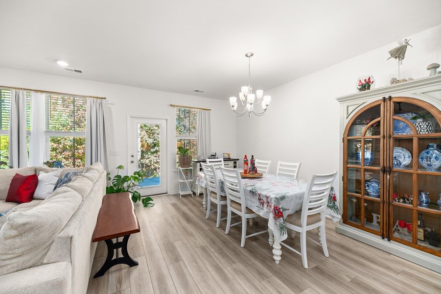 Furnished interior view inside a new home in Boykins Run Townhomes, Moncks Corner (Image 18).