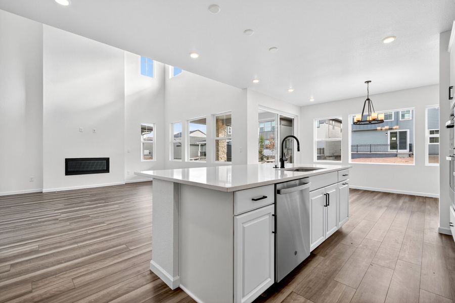 Furnished interior view inside a new home in Sterling Ranch Ascent Village, Littleton (Image 6).
