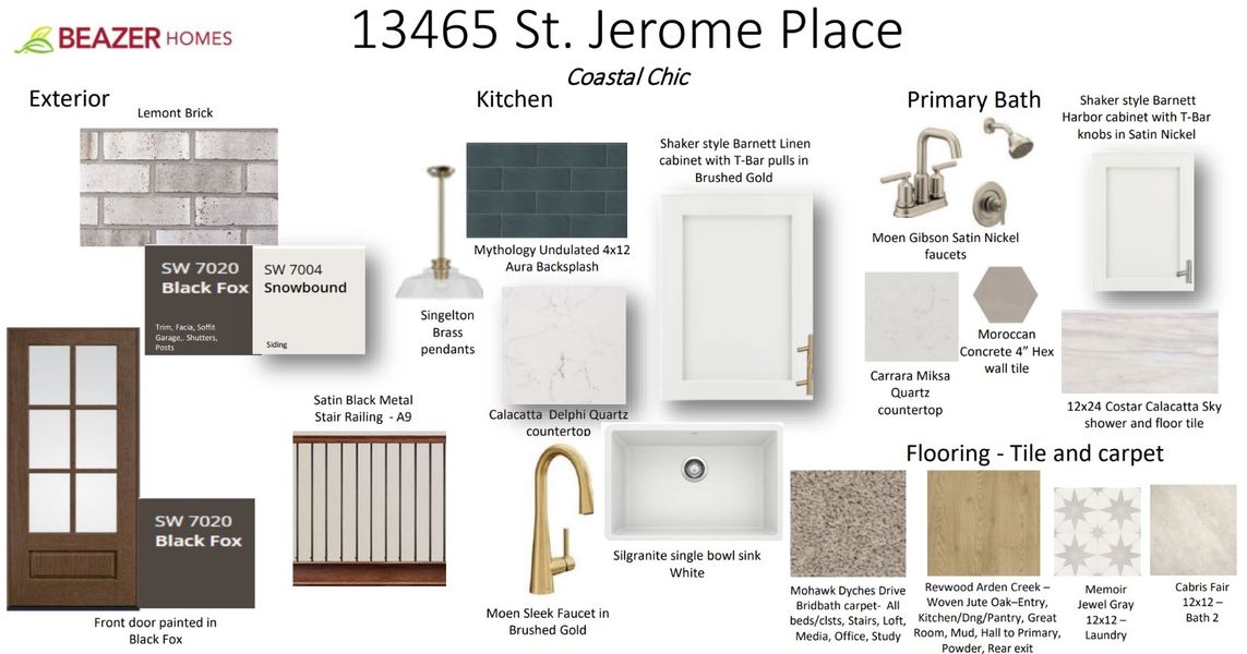 Sample of building materials used in homes in Veranda: Premier, San Antonio (Image 5).