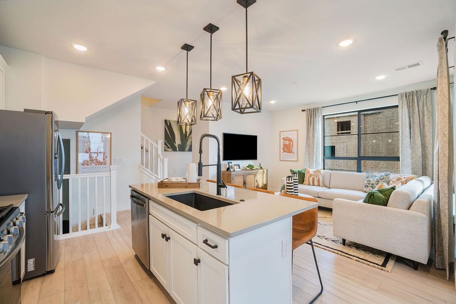 Furnished interior view inside a new home in The Hub at Virginia Village, Denver (Image 11).