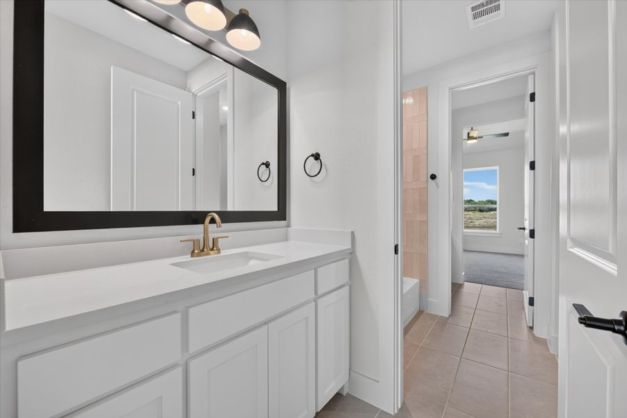 Furnished interior view inside a new home in Paloma Ranches, Justin (Image 10). Furnished interior view inside a new home in Paloma Ranches, Justin (Image 10).