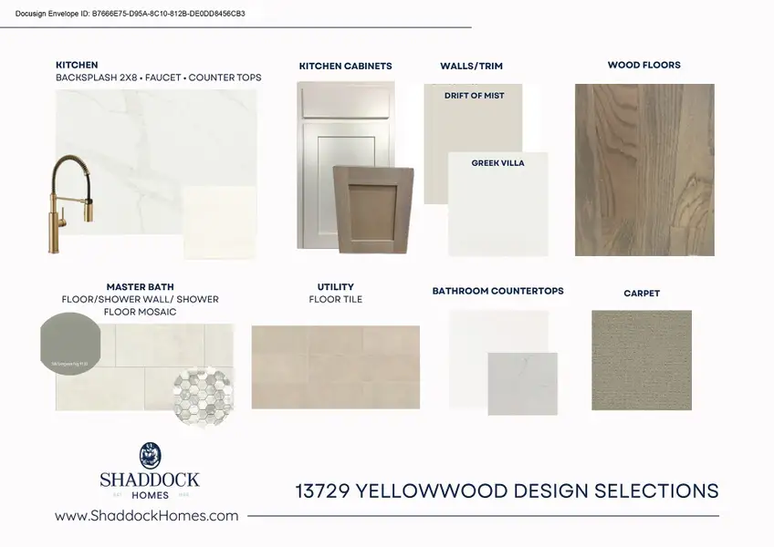 Sample of building materials used in homes in Fields - 50' Lots, Frisco (Image 3).