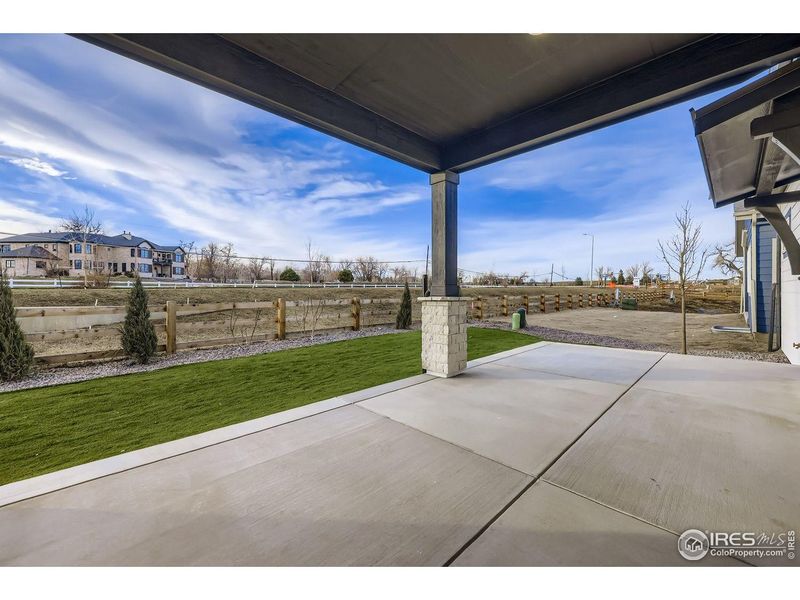 Exterior details and patio area of a home in , Broomfield (Image 26).