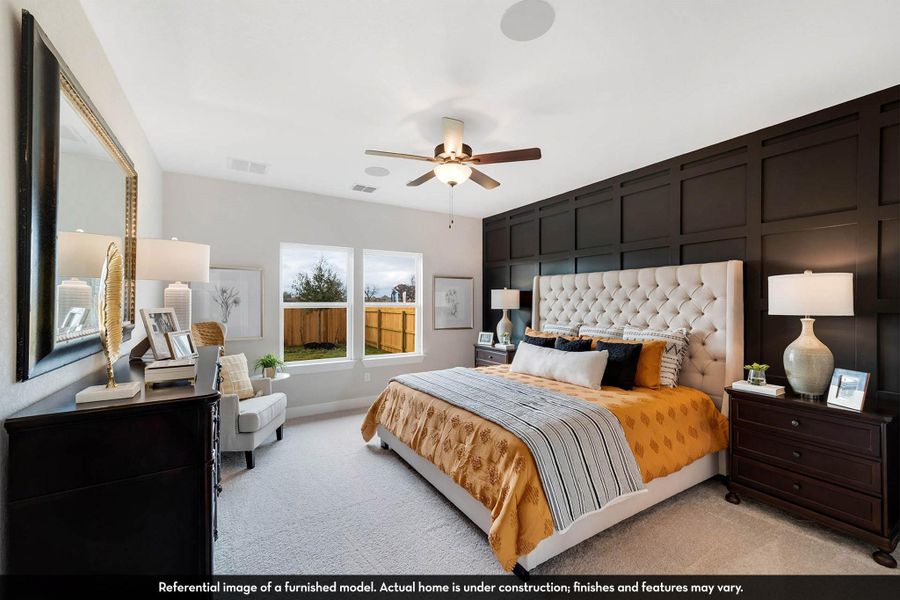 Furnished interior view inside a new home in Caney Mills, Conroe (Image 14).