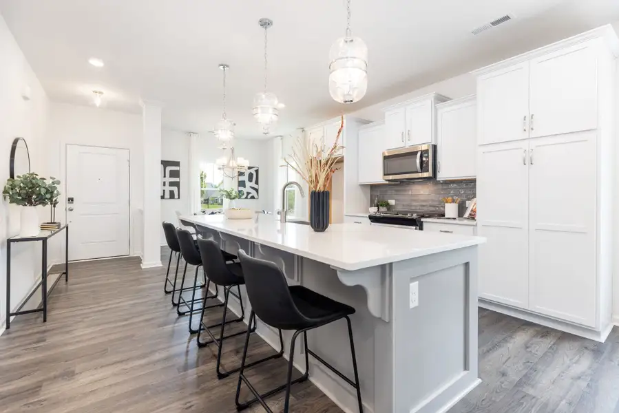 Representative furnished interior of a home built from the Abington by True Homes in Edgewater - The Cottages, Lancaster (Image 3). Representative furnished interior of a home built from the Abington by True Homes in Edgewater - The Cottages, Lancaster (Image 3).