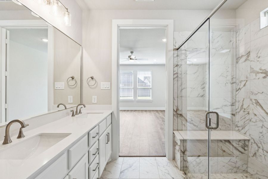 Furnished interior view inside a new home in Painted Tree Woodland West, McKinney (Image 10).