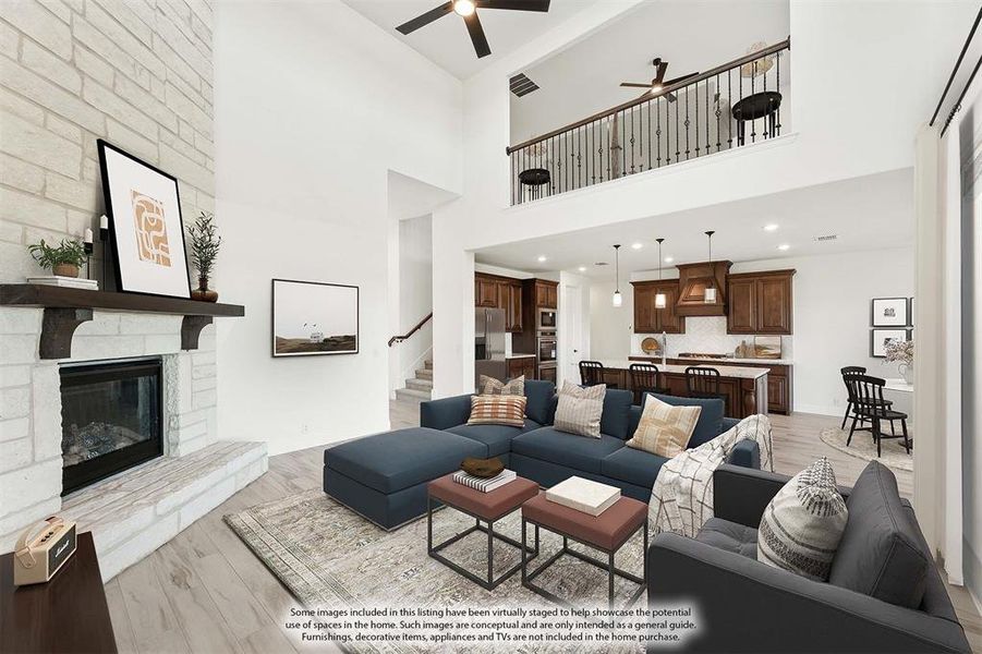 Furnished interior view inside a new home in Glenbrook, Red Oak (Image 8).