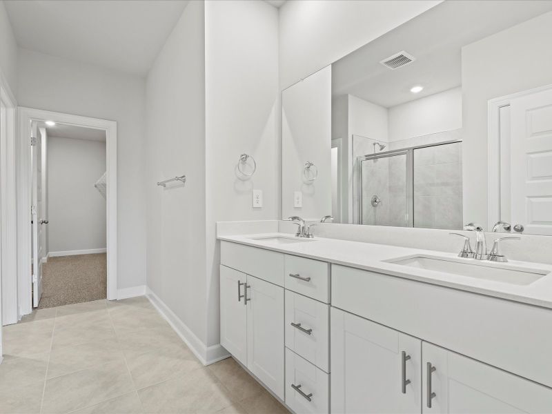 Furnished interior view inside a new home in Village at White Pine, Pendleton (Image 9).