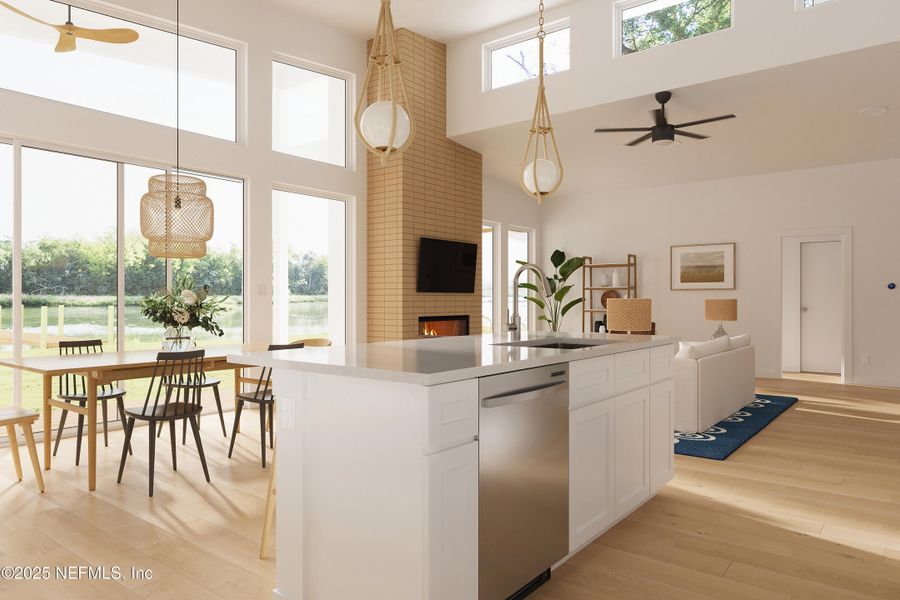 Furnished interior view inside a new home in , St. Augustine (Image 5).