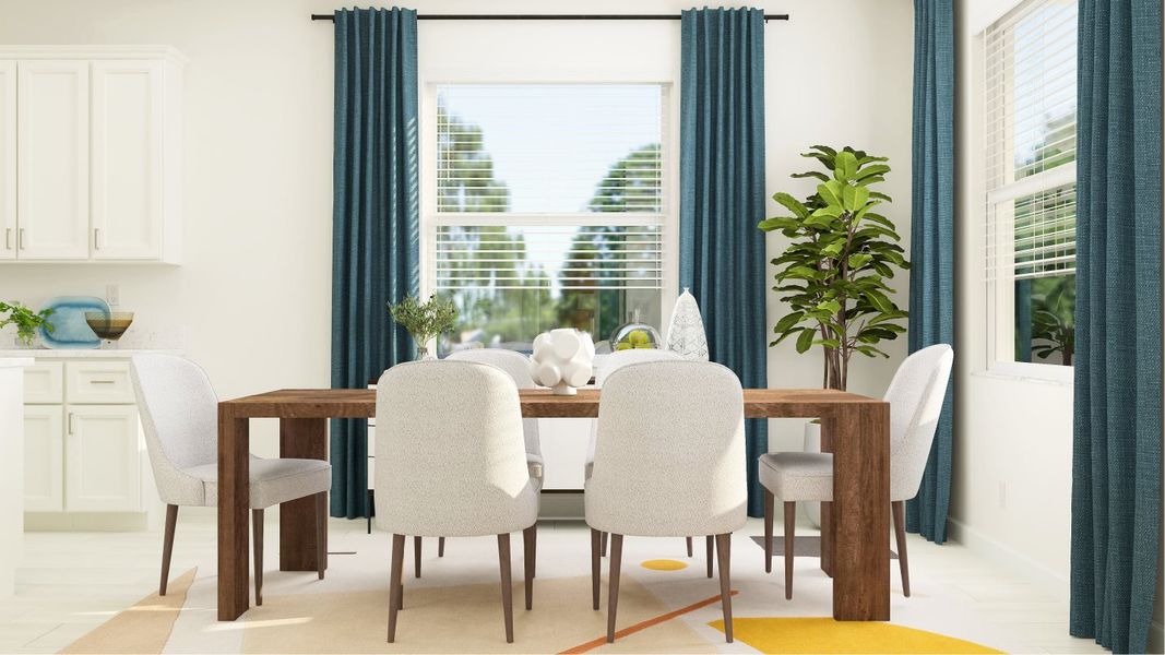 Sunburst dining room