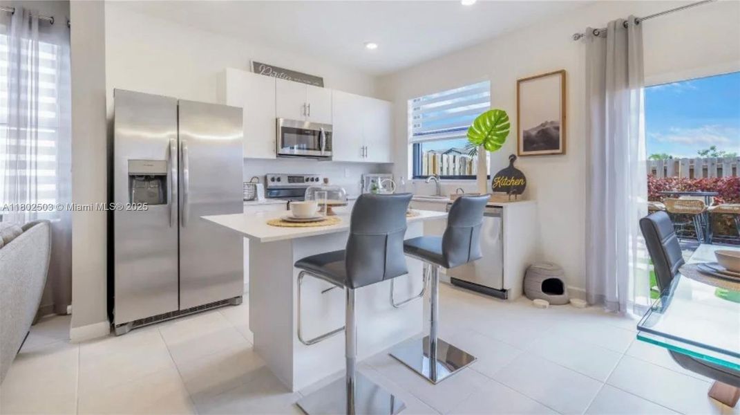 Furnished interior view inside a new home in , Miami (Image 6).