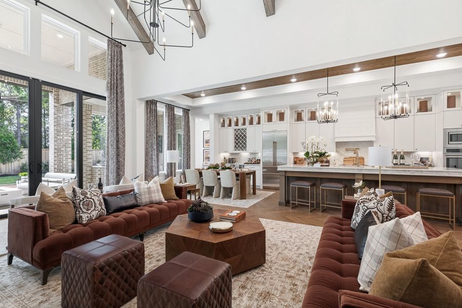 Representative Family Room - some options shown Representative Family Room - some options shown