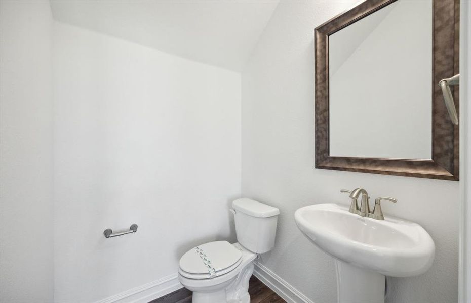 Spacious secondary bathroom*real home pictured