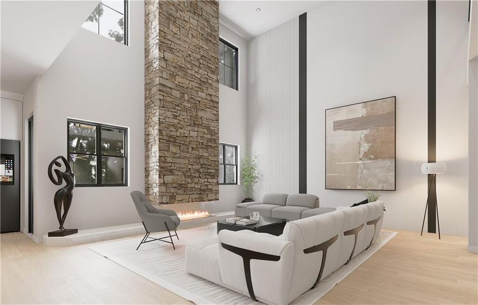 Furnished interior view inside a new home in , Sugar Hill (Image 5).