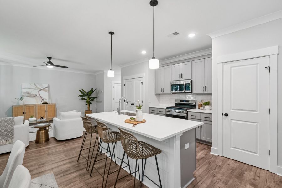 Furnished interior view inside a new home in , James Island (Image 37). Furnished interior view inside a new home in , James Island (Image 37).