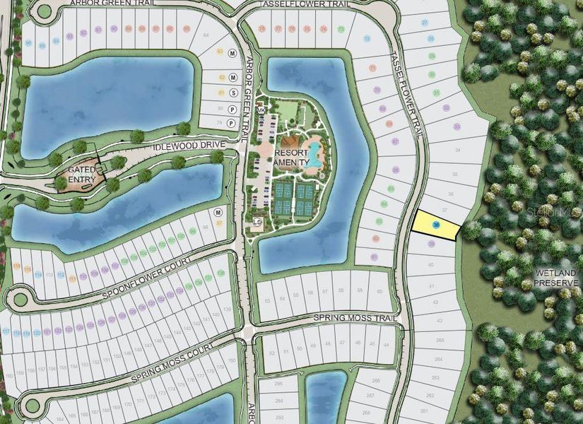 Esplanade at Center Lake Ranch ~ Site Map