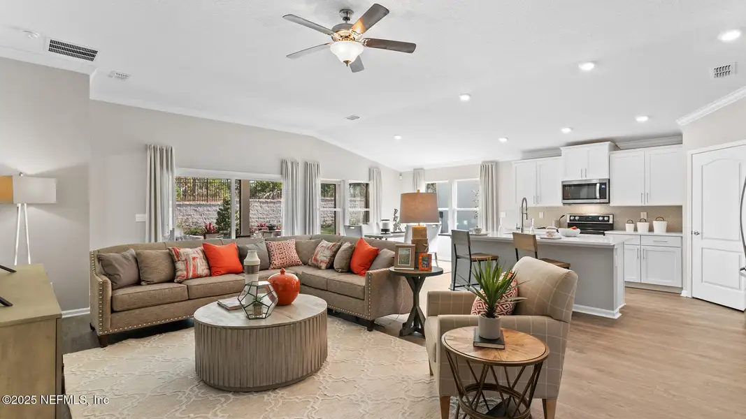Furnished interior view inside a new home in Sawmill Branch, Palm Coast (Image 14).