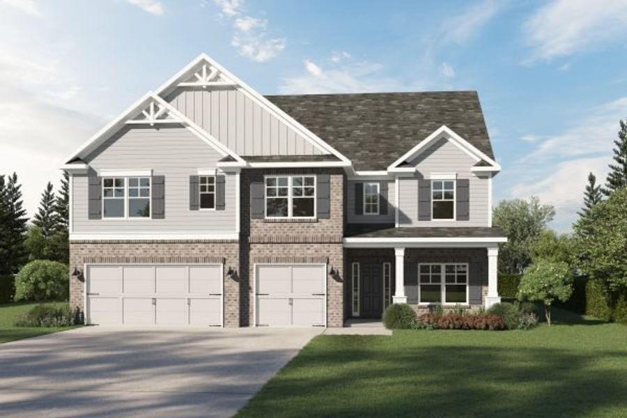 Representative exterior photo of a completed home built from the Richard II by Kerley Family Homes in Walters Creek, Douglasville, GA (Image 5).