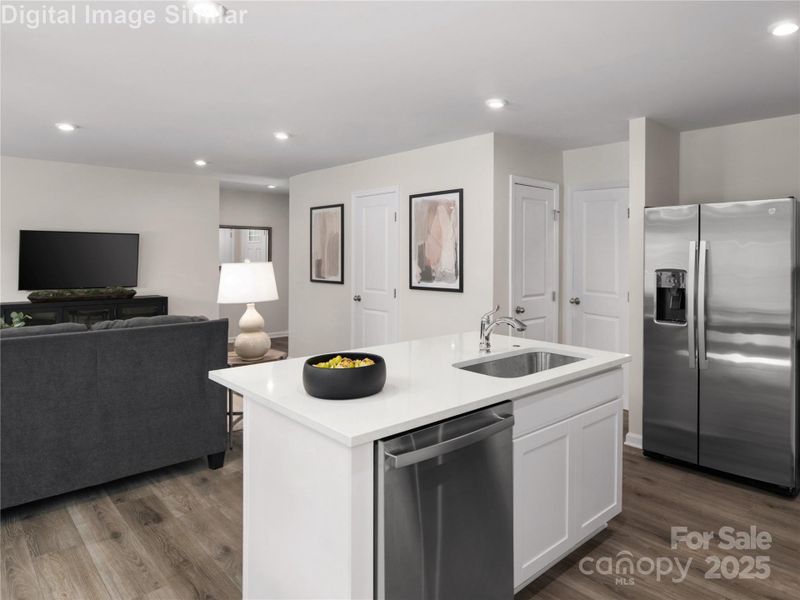 Furnished interior view inside a new home in , China Grove (Image 8).