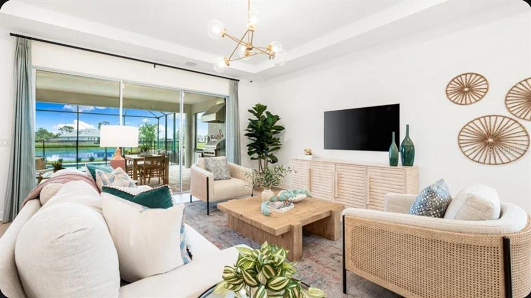 Furnished interior view inside a new home in Coasterra Community Group Page, Palmetto (Image 5).
