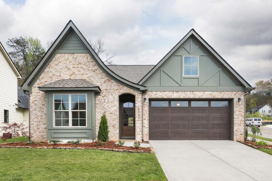 Representative exterior photo of a completed home built from the The Downing by Greentech Homes LLC in Nature's Cove, Ooltewah, TN (Image 17).