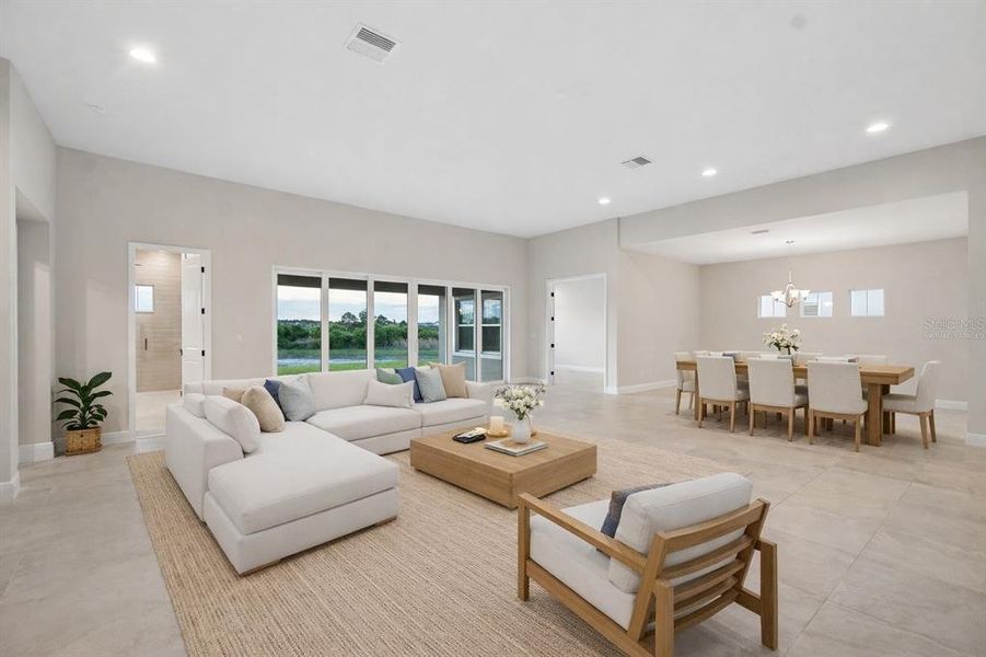 Furnished interior view inside a new home in , Zephyrhills (Image 35).