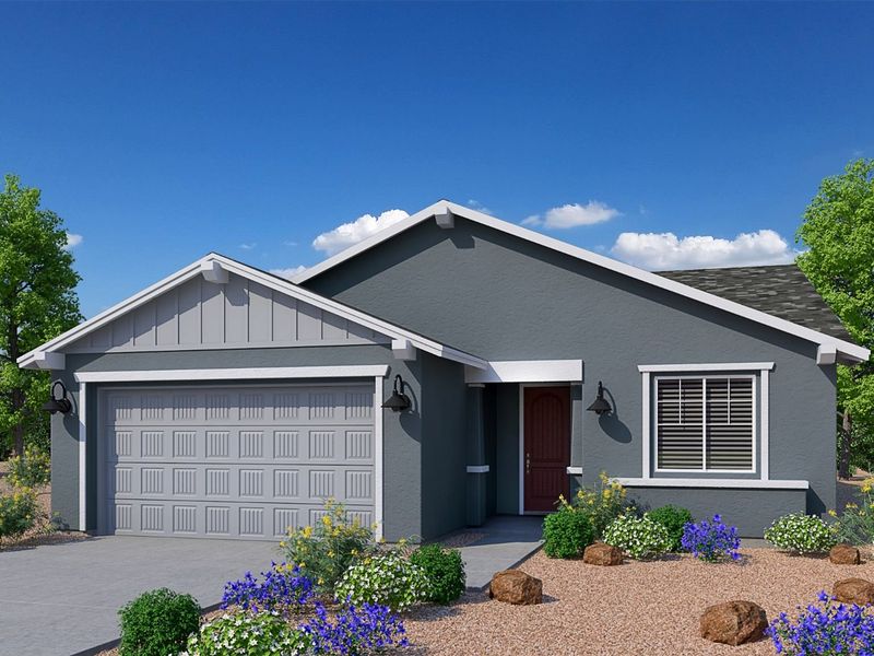 Representative exterior photo of a completed home built from the The Cimarron II by Davidson Homes LLC in Westwood, Prescott, AZ (Image 4).