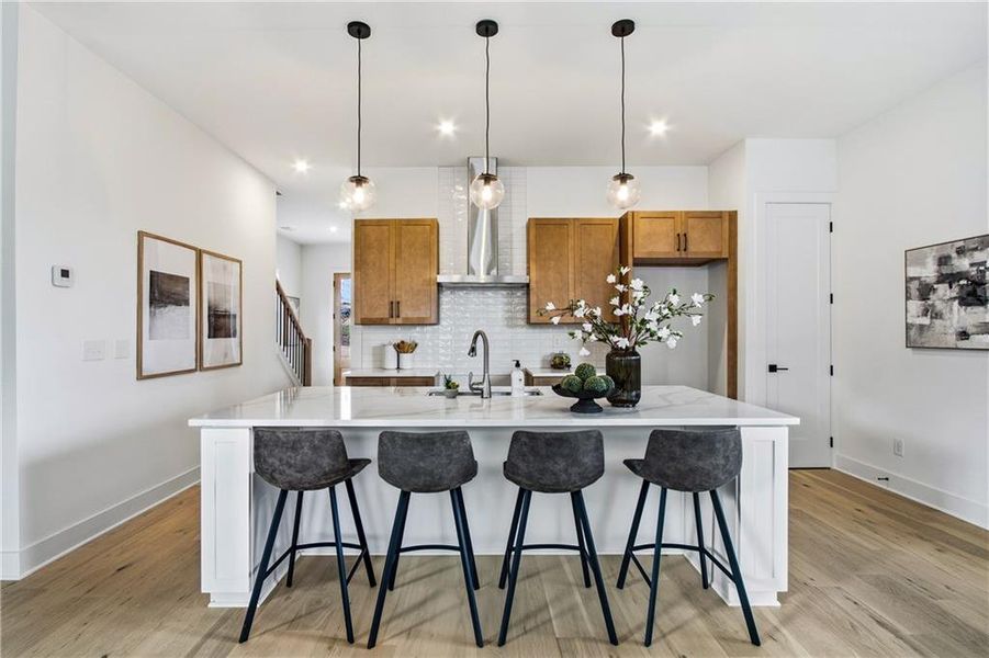 Furnished interior view inside a new home in , Atlanta (Image 8).
