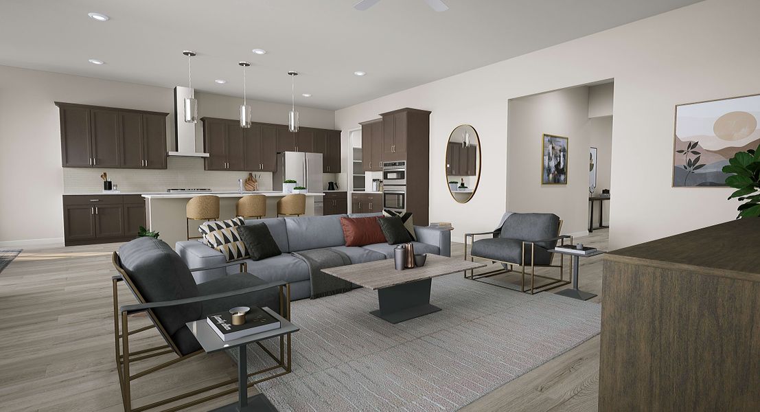 Representative furnished interior of a home built from the Calderwood Plan 4504 by Tri Pointe Homes in Terraza, San Tan Valley (Image 4).