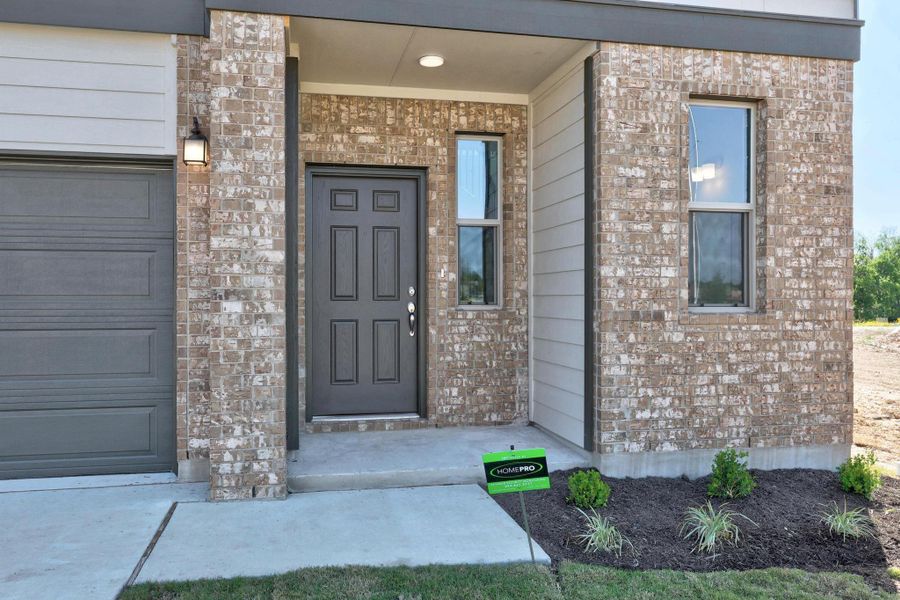 Exterior details and patio area of a home in Overlook Ranch, Georgetown (Image 21). Exterior details and patio area of a home in Overlook Ranch, Georgetown (Image 21).