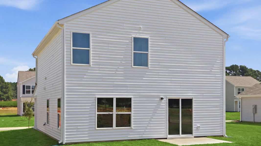 Exterior details and patio area of a home in Hobbs Farm, Ayden (Image 22). Exterior details and patio area of a home in Hobbs Farm, Ayden (Image 22).