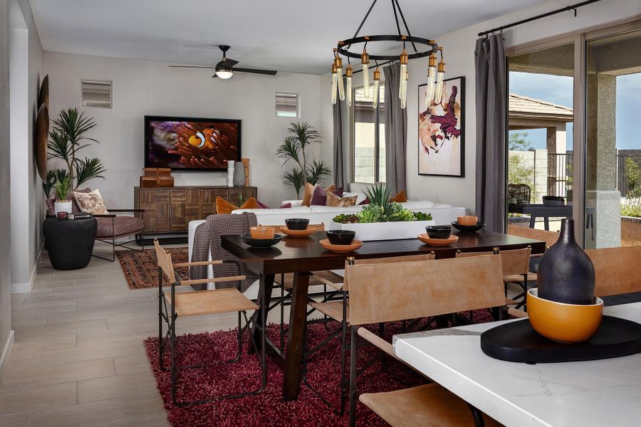 Representative furnished interior of a home built from the Antelope by Risewell Homes in Bentridge, Buckeye (Image 3).