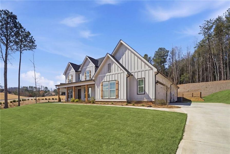 Front exterior of a new home in , Jasper, GA, highlighting curb appeal (Image 27).