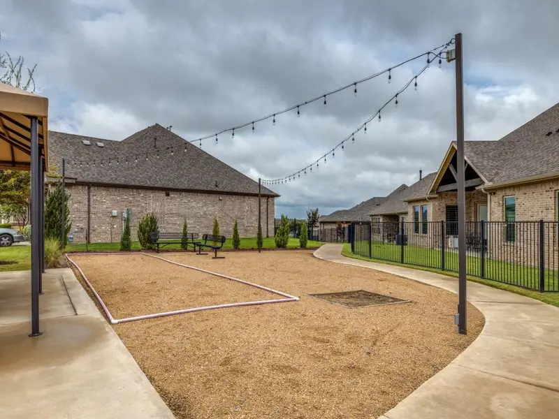 Exterior details and patio area of a home in Ladera at the Reserve, Mansfield (Image 4).