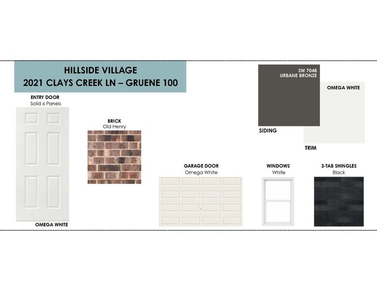 Sample of building materials used in homes in Hillside Village, Temple (Image 2). Sample of building materials used in homes in Hillside Village, Temple (Image 2).