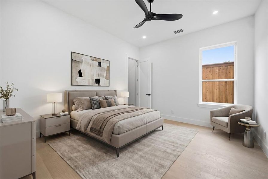 Furnished interior view inside a new home in , Dallas (Image 13).