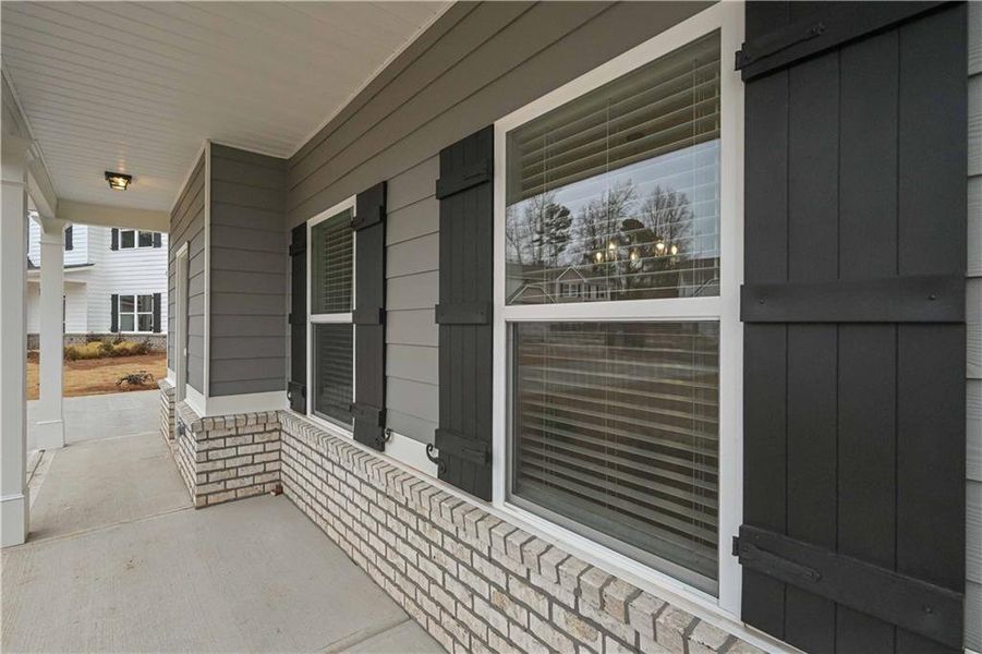 Exterior details and patio area of a home in , Newnan (Image 24).