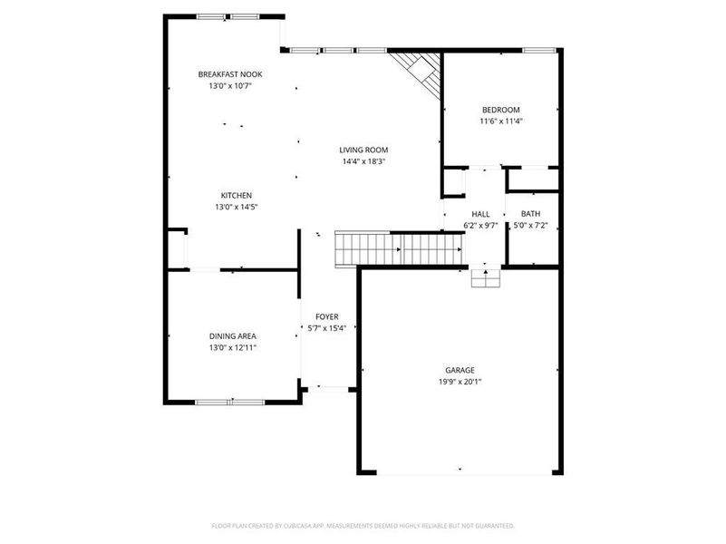 2D floor plan layout of this home in Alcovy Estates, Monroe, GA (Image 5).