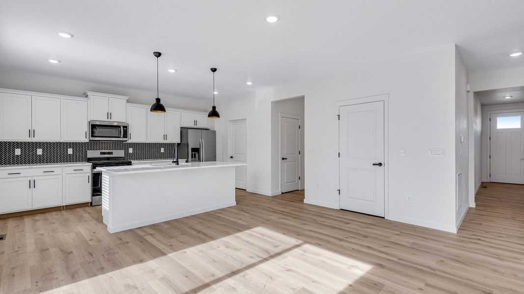 Representative furnished interior of a home built from the Bridgeport by D.R. Horton in Hansen Farm, Fort Collins (Image 10).